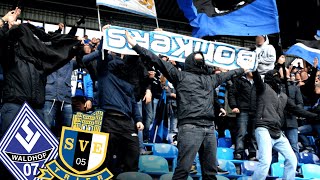 Wie Mannheim-Ultras eine Trier-Zaunfahne zogen...