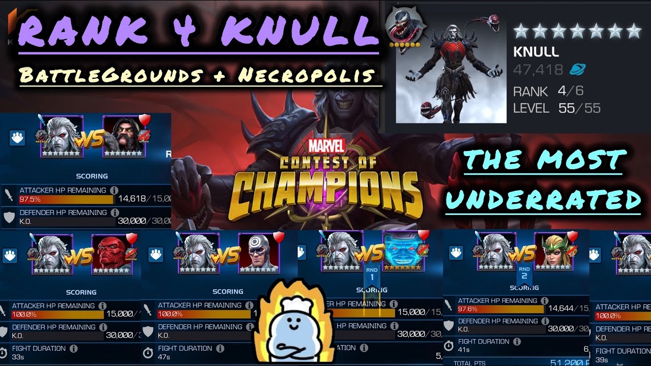 STOP SLEEPING ON KNULL! CRAZY RANK 4 7⭐ SHOWCASE! Marvel Contest Of Champions