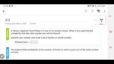IXL JJ.2 experimental probability