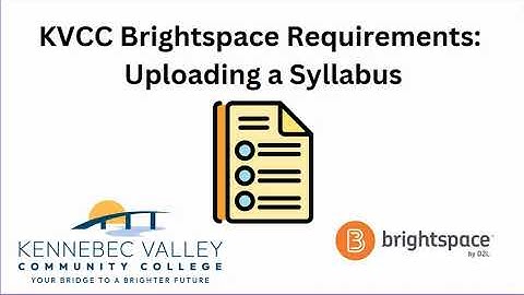 REQUIRED: Syllabus Upload for KVCC