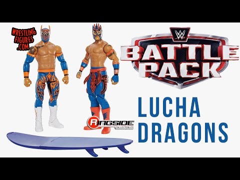 WWE SIN CARA AND KALISTO FIGURES LUCHA DRAGONS BATTLE PACK SERIES 42 2 PACK 