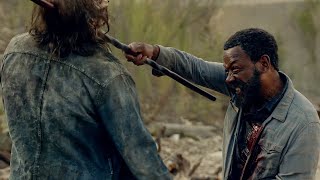 Morgan Issac Kill A Bunch Of Walkers - Fear The Walking Dead 6X01