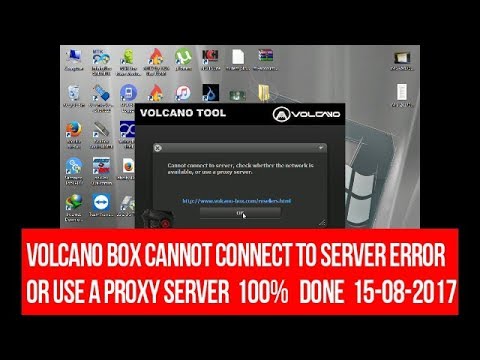 volcano box cannot connect to server error solution