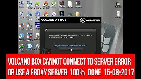 volcano box cannot connect to server solution 15-08-2017 ! Pardeep Electronics