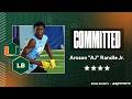BREAKING: 4-star LB Aroson "AJ" Randle Jr. Commits to Miami Hurricanes | Live Commitment
