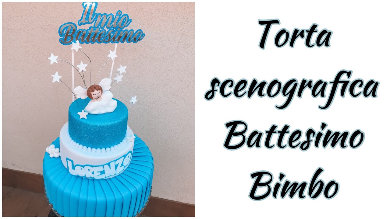 Torta battesimo bimbo con orsetto