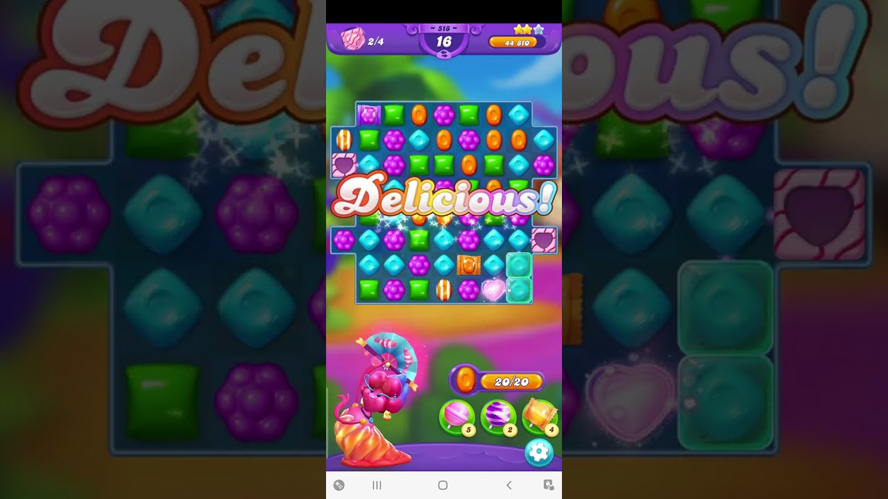 Classic Lvl 518 with Jelly Queen (Candy Crush Friends)