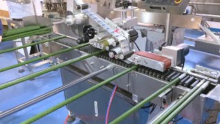 Automatic long round item label applicator labeling machine,steel pipes labeller with non-dry labels