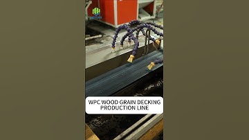wpc decking production line #compositedecking #wpc #diy #hoyeah