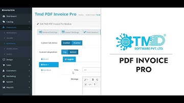 OpenCart Order Custom PDF Invoice