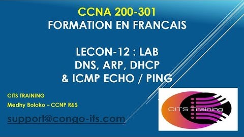CCNA 200-301 EN FRANCAIS - Lecon 12 : LAB sur DNS, DHCP et ARP