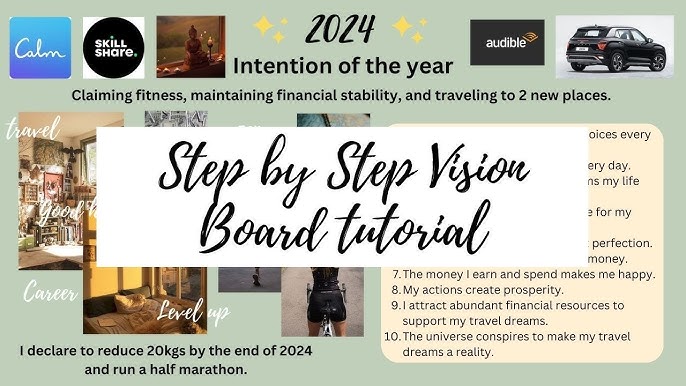 HOW TO MAKE A VISION BOARD FOR 2024 THAT ACTUALLY WORKS! 
