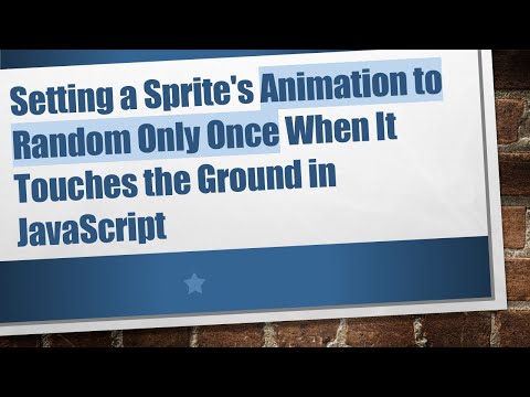 Setting a Sprite's Animation to Random Only Once When It Touches the Ground in JavaScript