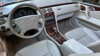 1999 Mercedes-Benz E430 Sport interior and engine bay video 11/21/22