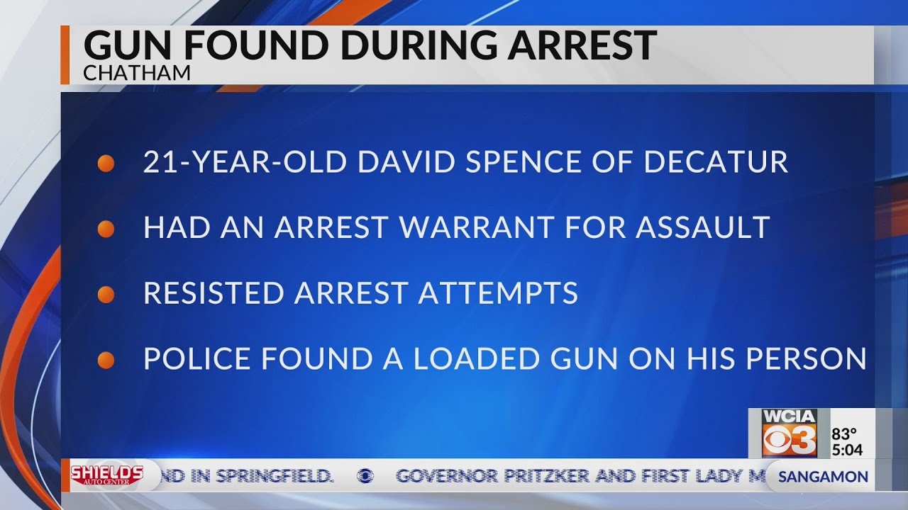 Decatur man arrested in Chatham after gun found during traffic stop ...