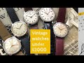 5 Recommended Vintage Timepieces under $2000 - 1950s to 1960s