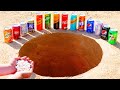 Mirinda, Coca Cola, Schweppes, Pepsi and other Popular Sodas vs Mentos Underground