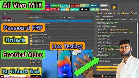 All Vivo MTK Password & FRP Unlock Live Test By-Unlock Tool || Vivo MTK FRP Unlock Practical Video