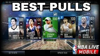 BEST PULLS IN NBA LIVE MOBILE 19! 100+OVR PULL!