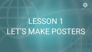 GRADE 4-LESSON 1 - Let's make posters