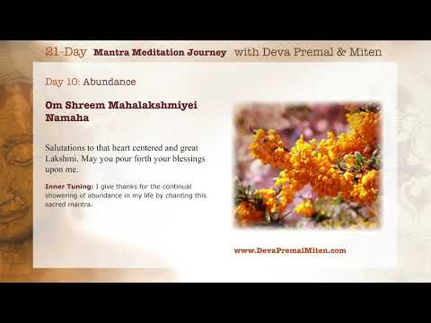 Deva Premal & Miten: 21-Day Mantra Meditation Journey - Day 10