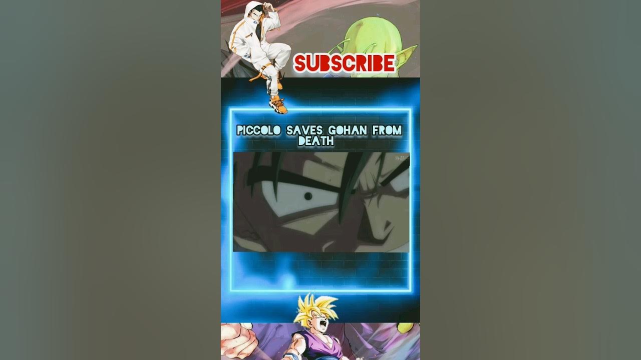 Piccolo saves Gohan from death YouTube