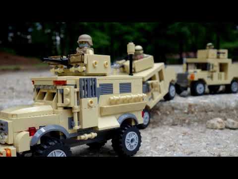 Mainan lego emco brix 8810 army heroes versi mobil tank tempur tentara Dirakit sendiri dan hasilnya . 