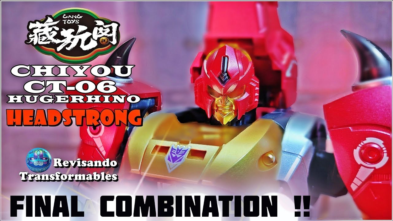 Cang Toys Chiyou CT-06 Hugerhino Masterpiece Transformers Headstrong Combiner Predaking