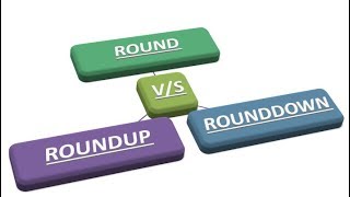 ROUND v/s ROUNDUP v/s ROUNDDOWN