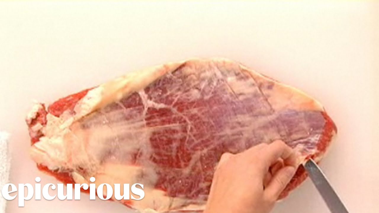 how to trim a flank steak youtube