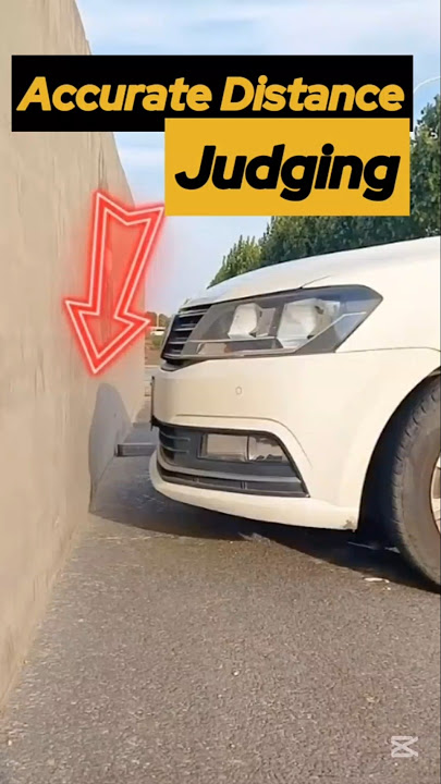 How to Judge Wall Distance with Your Car #cardrivingtips #automobile #shorts