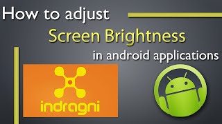 Adjust Screen Brightness in android apps screenshot 1