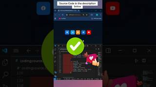 🌐 3D Social Media Buttons using HTML &amp; CSS | Modern Hover Effects 💫 #coding