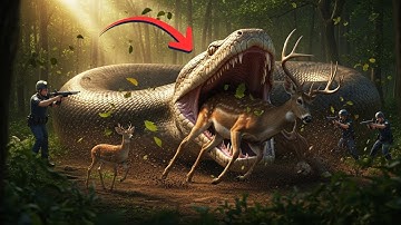 Brave Heroes Save Autistic Deer from Giant Python’s Deadly Coils🦌🐍
