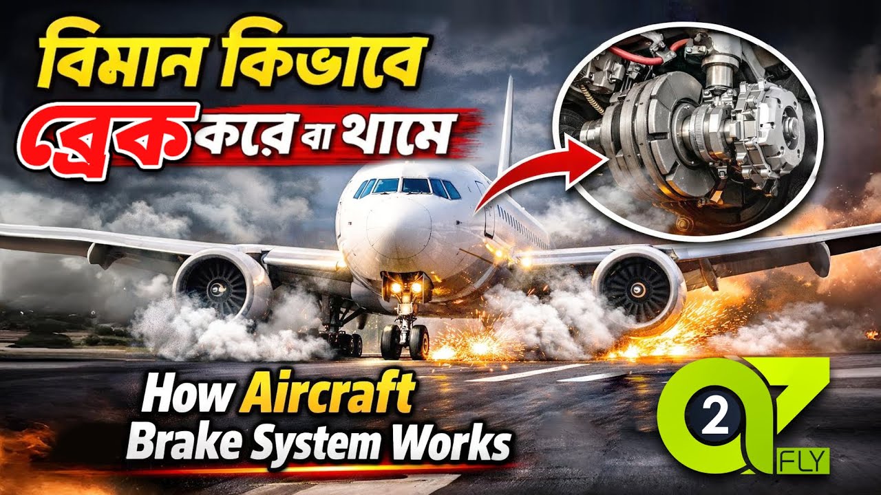 বিমানের ব্রেক সিস্টেম কীভাবে কাজ করে? How Aircraft Brake Systems Work? 