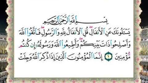 أول سورة الأنفال لفضيلة الشيخ سالم عبده سالم