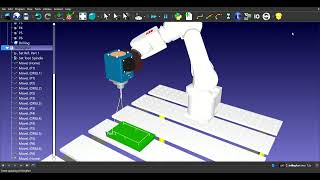 dmk 4a drill roboDK simulation