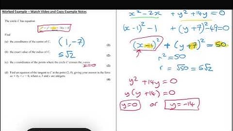 Day 4 - Coordinate geometry of a circle