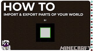 How to export & import parts of your Minecraft world (regions)