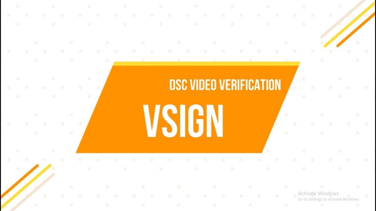 VSIGN Digital Signature DSC Video Verification Process 2020 DSC vsign-digital-signature-dsc-video-verification-process-2020-dsc