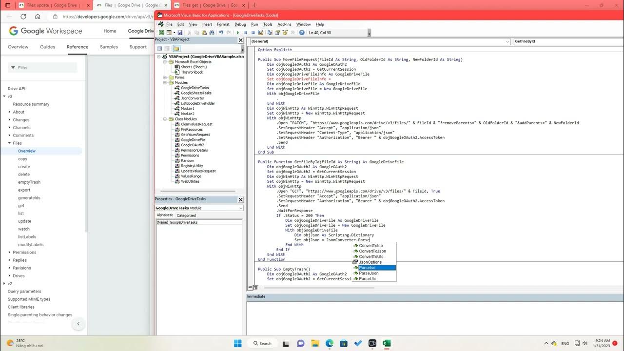 VBA to move a file to another folder on Google Drive YouTube