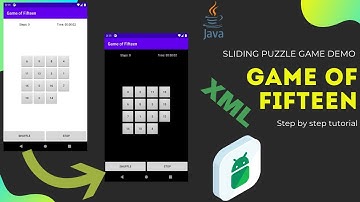 #1 Sliding puzzle game | Demo app | How to make a game of fifteen in android java from scratch
