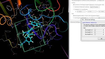 Receptor Grid Generation - Defining the Active Site (Box Center and Sizes)