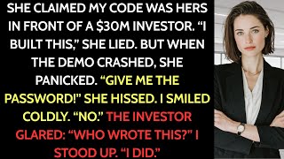 My Toxic Coworker Claimed My Code—So I Let Her Demo It to the $30M Investor
