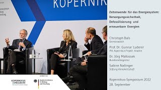 Kopernikus-Symposium 2022: Podiumsdiskussion - Zeitenwende für das Energiesystem