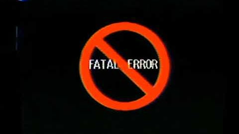 PS1 Kill Creepy Screen (Text-to-Speech) (Fatal Error)