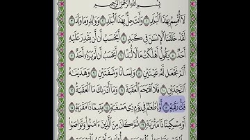 تلاوة سورة البلد - أبو بكر الشاطري