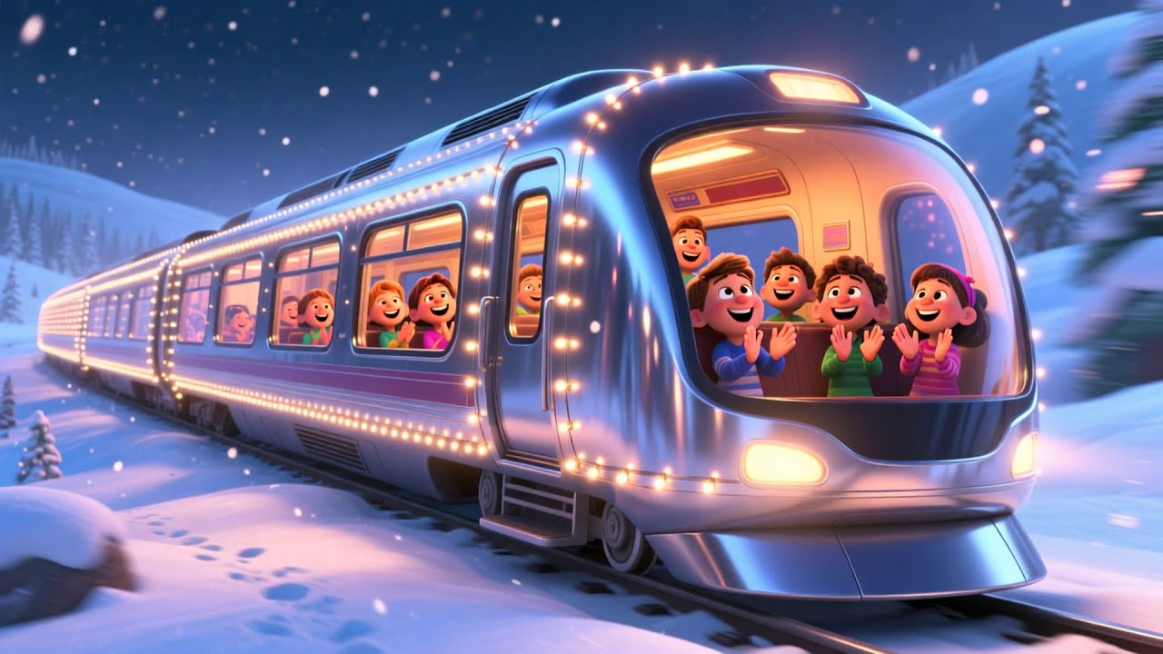 Christmas Snow Train Ride ❄️🚂 | Fun ABC & 123 Song for Kids