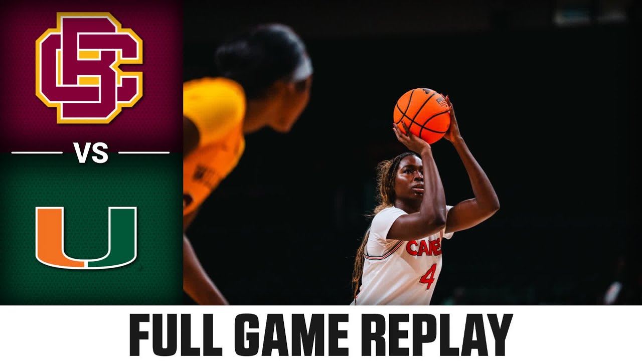 Bethune-Cookman vs. Miami Full Game Replay | 2025 ACC Women's Basketball