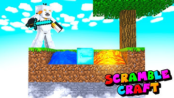 Minecraft Skyblock But EVERYTHING is RANDOM! (Scramble Craft)